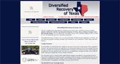 Desktop Screenshot of diversifiedrecoveryoftexas.com